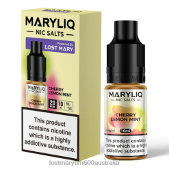 LOST MARY Australia - Cherry Lemon Mint LOST MARY MARYLIQ Nic Salts - 10ml N2R6203