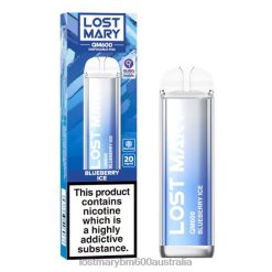 LOST MARY Disposable Vapes - Blueberry Ice LOST MARY QM600 Disposable Vape N2R6151