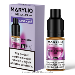 LOST MARY Melbourne - Triple Berry Ice LOST MARY MARYLIQ Nic Salts - 10ml N2R6211