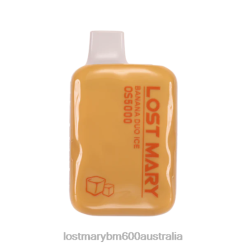 LOST MARY Vape Australia - Banana Duo Ice LOST MARY OS5000 Disposable N2R62
