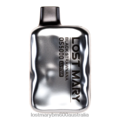 LOST MARY Vape Australia - Black Strawnana LOST MARY OS5000 Luster N2R611