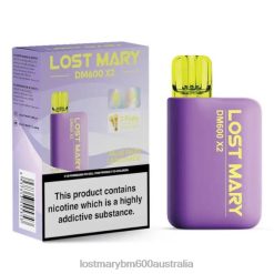 LOST MARY Vape Australia - Blue Razz Lemonade LOST MARY DM600 X2 Disposable Vape N2R6182