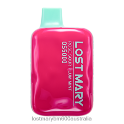LOST MARY Vape Australia - Rose Sour Plum Mint LOST MARY OS5000 Disposable N2R692