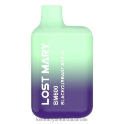 LOST MARY Vape Australia Wholesale - Blackcurrant Apple LOST MARY BM600 Disposable Vape N2R6129
