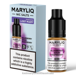 LOST MARY Vape Australia Wholesale - Blueberry Sour Raspberry LOST MARY MARYLIQ Nic Salts - 10ml N2R6201