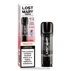 LOST MARY Vape Australia Wholesale - Peach Ice LOST MARY Tappo Prefilled Pods - 20mg - 2PK N2R6174