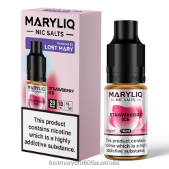 LOST MARY Vape Australia Wholesale - Strawberry Ice LOST MARY MARYLIQ Nic Salts - 10ml N2R6219
