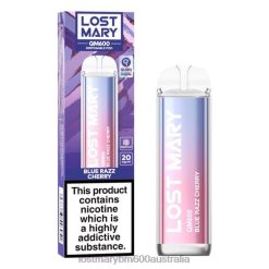 LOST MARY Vape Melbourne - Blue Razz Cherry LOST MARY QM600 Disposable Vape N2R6150