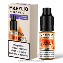 LOST MARY Vape Melbourne - Citrus Sunrise LOST MARY MARYLIQ Nic Salts - 10ml N2R6204