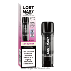 LOST MARY Vape Melbourne - Mix Berries LOST MARY Tappo Prefilled Pods - 20mg - 2PK N2R6177