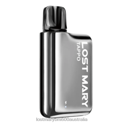 LOST MARY Vape Melbourne - Silver Stainless Steel + Strawberry Ice LOST MARY Tappo Prefilled Pod Kit - Prefilled Pod N2R6168