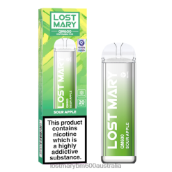 LOST MARY Vape Melbourne - Sour Apple LOST MARY QM600 Disposable Vape N2R6159