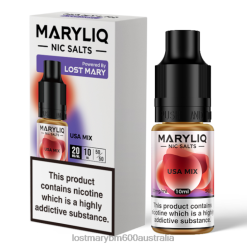 LOST MARY Vape Melbourne - Usa Mix LOST MARY MARYLIQ Nic Salts - 10ml N2R6213