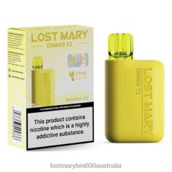 LOST MARY Vape Sydney - Banana Ice LOST MARY DM600 X2 Disposable Vape N2R6181