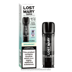 LOST MARY Wholesale - Spearmint LOST MARY Tappo Prefilled Pods - 20mg - 2PK N2R6170